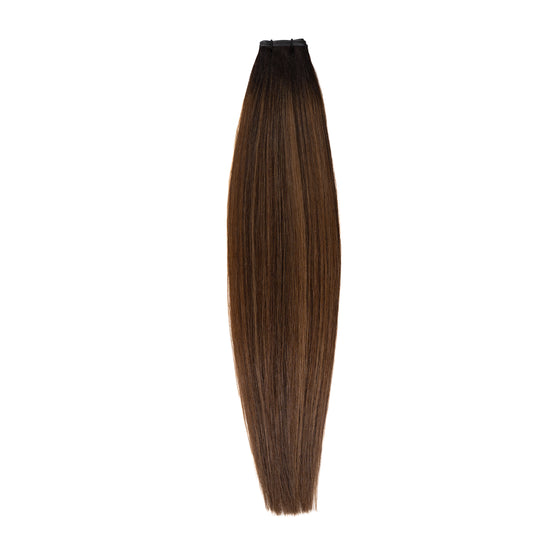 Burnished Brunette - Euro Straight Microweft