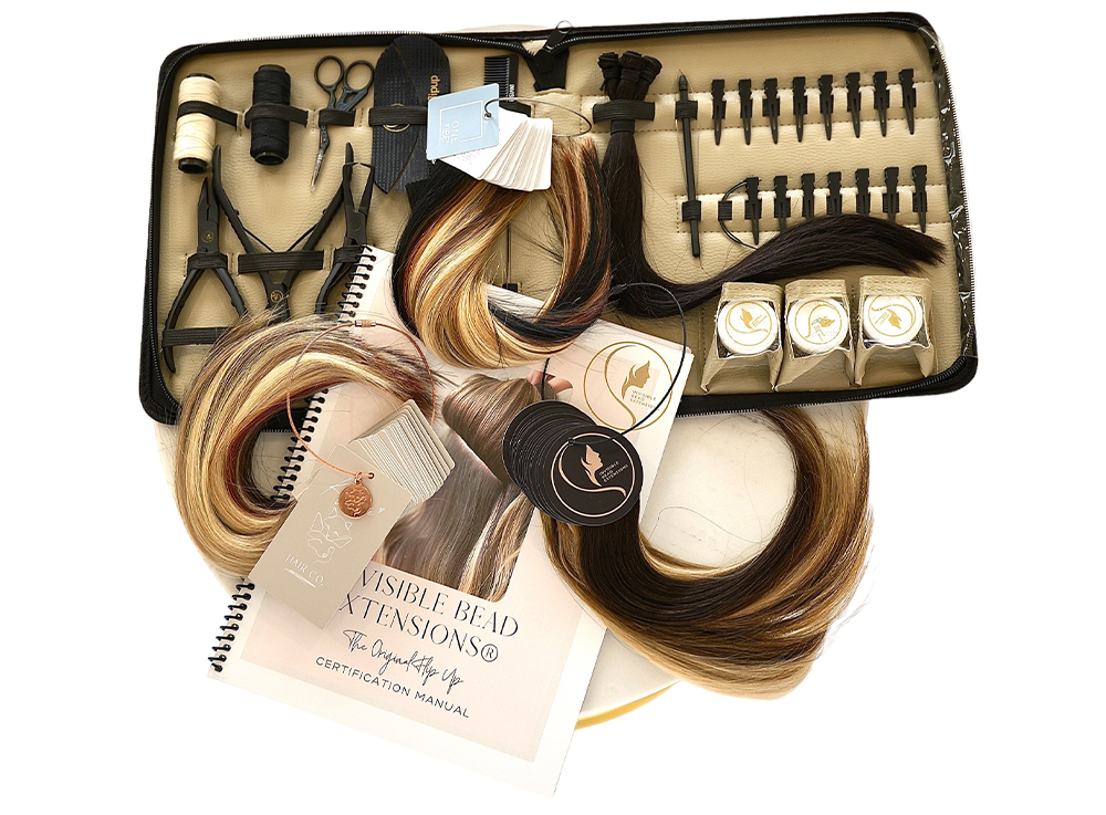Hand-Tied Extension Class + Full Head of Ukranian Hair & Kit Included